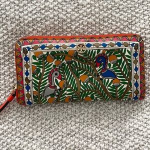 TORY BURCH BIRDS OF PARADISE WALLET